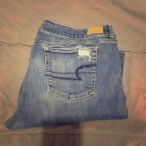 AMERICAN EAGLE WOMENS SIZE 18 SHORT ARTIST FLARE